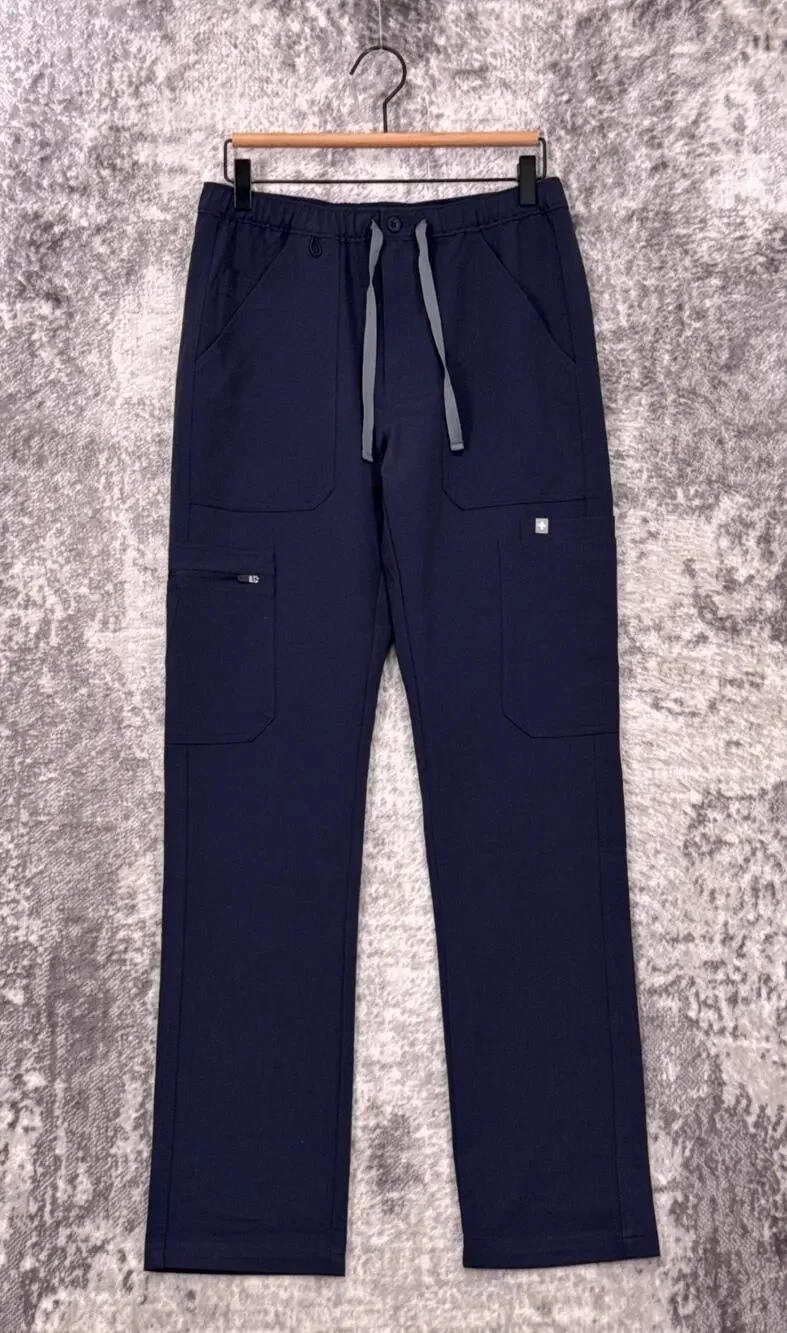 New Figs XS Pants Mens Ciaro Cargo Scrubs In Navy Blue